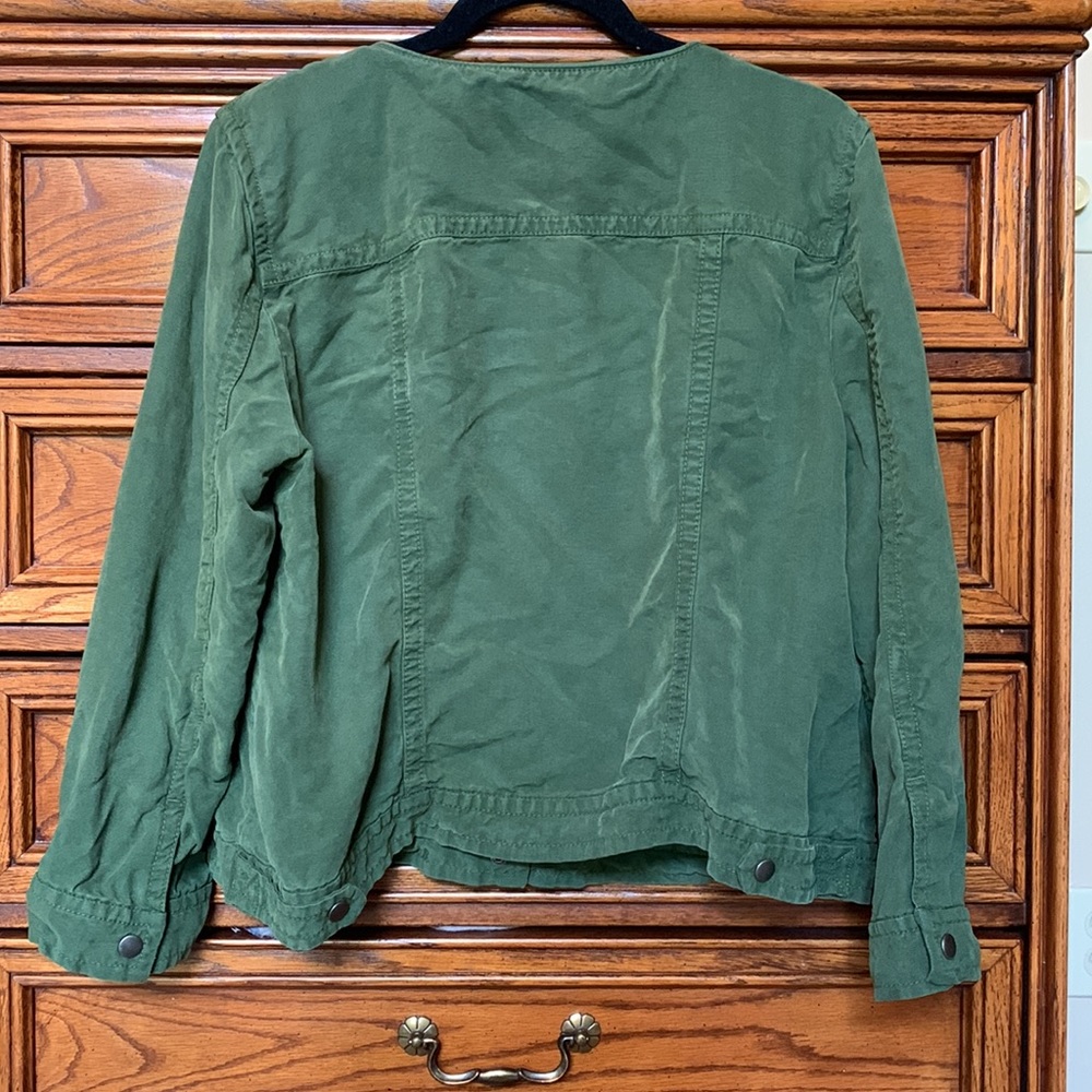 Loft Army Green Utility Jacket - image 4